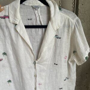Rails short sleeve button down - Tropical pattern size small